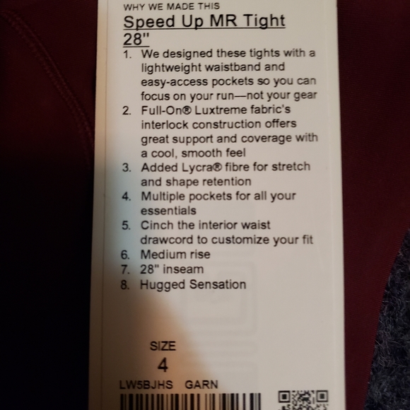 Lululemon Speed Up Tights 28 - Picture 5 of 6